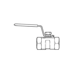 Stainless Steel Ball Valve - 1 Piece 2" BSP PF -Plumbing Supply Store 1 piece 2in stainless steel ball valve bsp parallel f x f min 16834 L 1