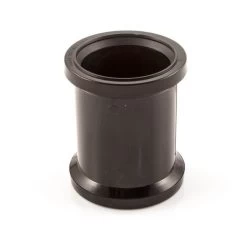 Soil & Vent Double Socket - 110mm Black