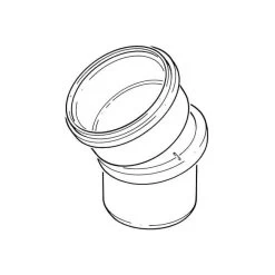 Soil Drain Adjustable Bend 0 – 30° M X F Grey 110mm