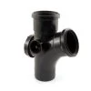 Soil & Vent Access Branch - 110mm X 112.1/2° Black -Plumbing Supply Store 110 mm x 111 1 2 access branch polypipe soil vent black min 16144 P 1