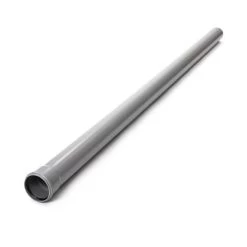 Soil Pipe Single Socket - 110mm X 2.5m Grey