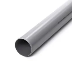 Soil & Vent Plain End Pipe - 110mm X 3m Grey