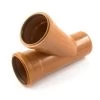 Double Socket Equal Junction - 110mm X 45° 2 Double Socket Equal Junction - 110mm X 45° -Plumbing Supply Store 110 mm x 45 double socket bend equal junction polypipe min 13398 P 1