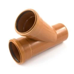 Double Socket Equal Junction - 110mm X 45°