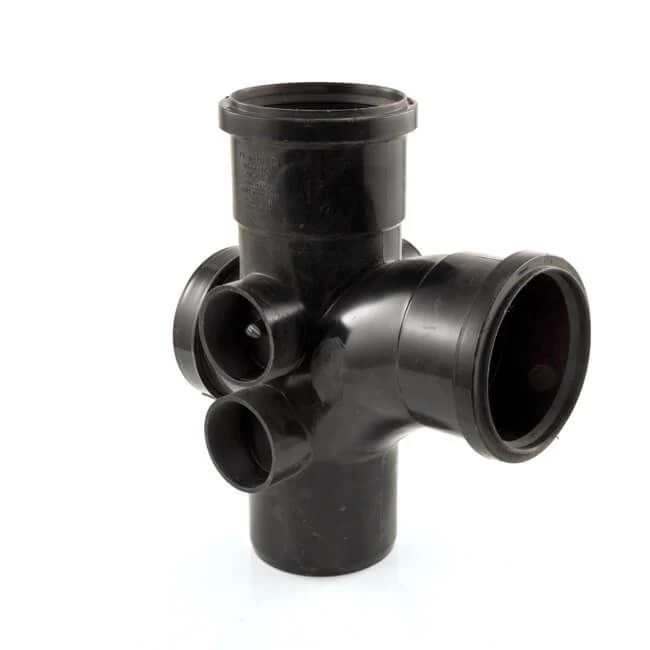 Soil & Vent Access Branch - 110mm X 92.1/2° Black 4 Soil & Vent Access Branch - 110mm X 92.1/2° Black - Image 2