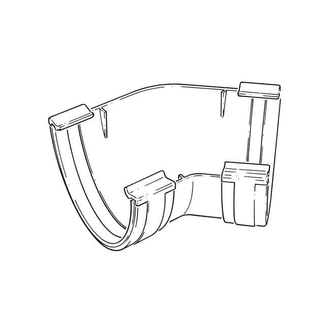 135° Angle External - Round High Capacity - White 4 135° Angle External - Round High Capacity - White - Image 2