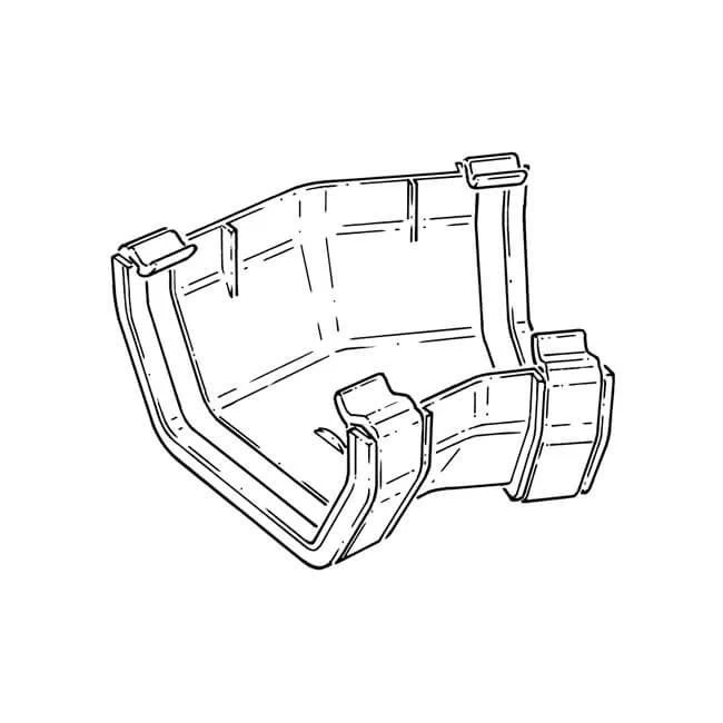 150° Angle - Square - Black 4 150° Angle - Square - Black - Image 2