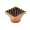 Square Hopper - 110mm Solvent Socket, 150mm Grid 2 Square Hopper - 110mm Solvent Socket, 150mm Grid -Plumbing Supply Store 150 mm square grid black polypropylene 110 mm dia solvent min 13414 P 1