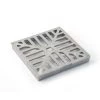 Square Hopper Drain Grid - 150mm (6") Aluminium -Plumbing Supply Store 150 mm6in aluminium square drain grid polypipe min 13416 P 1