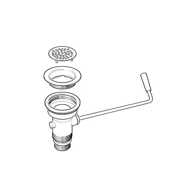 Drain Lever Waste Kit 3.1/2" Waste Outlet 1.1/2" 4 Drain Lever Waste Kit 3.1/2" Waste Outlet 1.1/2" - Image 2