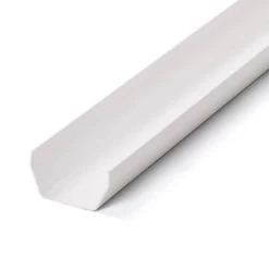 2 M - Square Gutter - White -Plumbing Supply Store 2 m square gutter polypipe white min 12344 P 2