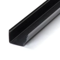 2 M - Square High Capacity Gutter - Black -Plumbing Supply Store 2 m square high capacity gutter polypipe black min 12400 P 2