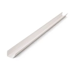 2 M - Square High Capacity Gutter - White