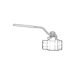 Stainless Steel Ball Valve - 2 Piece 2" BSP PF -Plumbing Supply Store 2 piece 2in stainless steel ball valve bsp parallel f x f min 16840 L 1