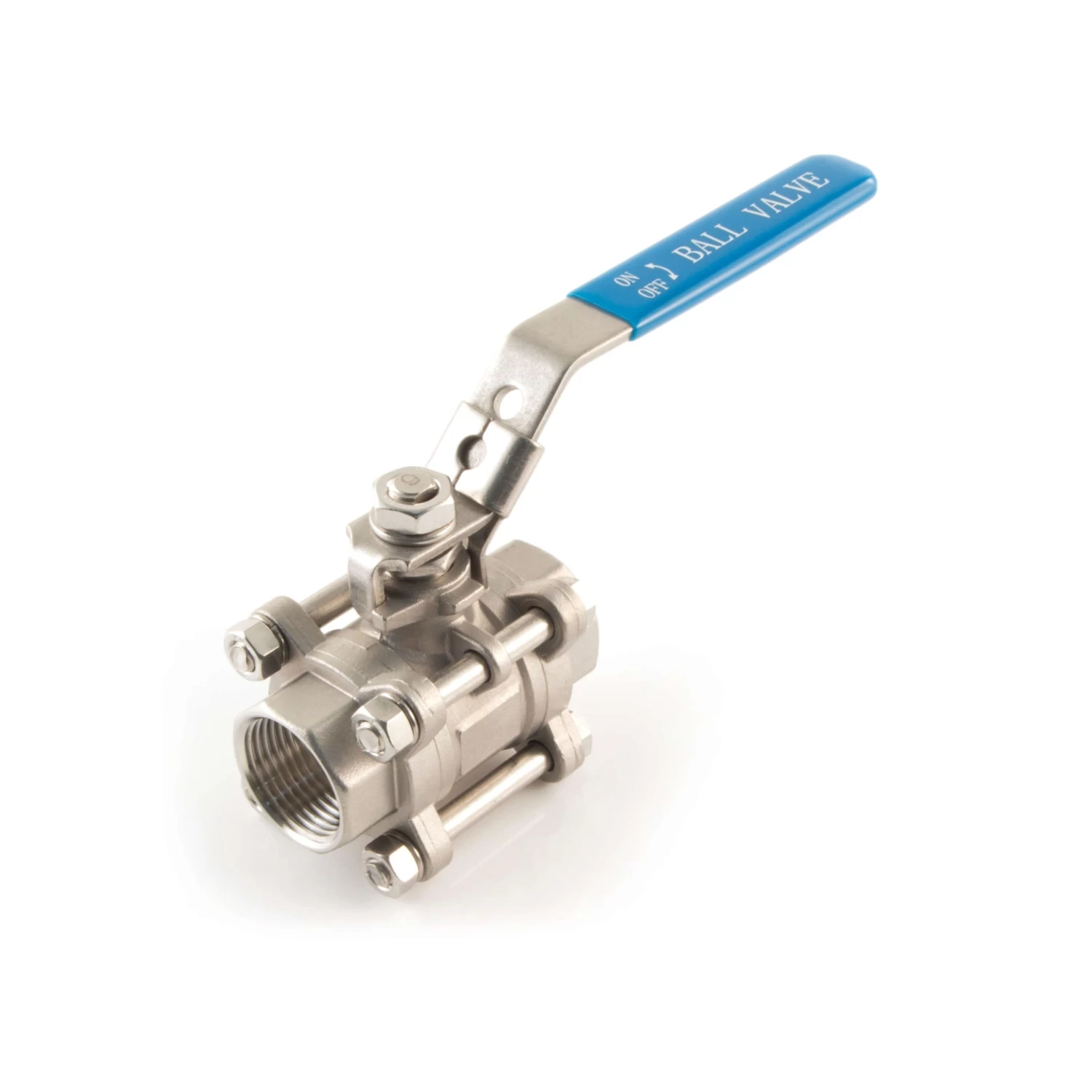 Stainless Steel Ball Valve - 3 Piece 1.1/4" BSP PF 4 Stainless Steel Ball Valve - 3 Piece 1.1/4" BSP PF - Image 2