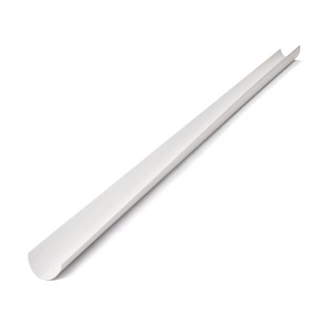 4 M - Rounded High Capacity Gutter - White 3 4 M - Rounded High Capacity Gutter - White