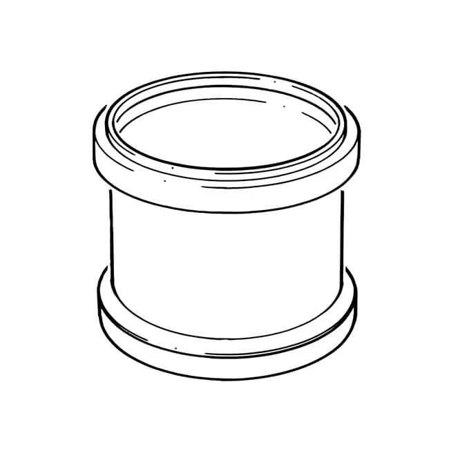 Soil & Vent Double Socket - 82mm Grey 4 Soil & Vent Double Socket - 82mm Grey - Image 2