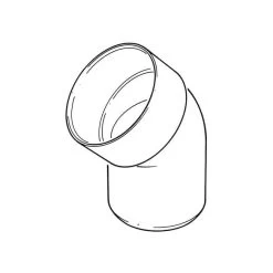 Soil & Vent Offset Bend Socket/Spigot 82mm X 135° Grey -Plumbing Supply Store 82 mm x 135 offset bend socket spigot polypipe soil vent grey min 12975 L 1