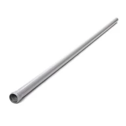 Soil Pipe Single Socket - 82mm X 3m Grey -Plumbing Supply Store 82 mm x 3 m single socket pipe polypipe soil vent grey min 12955 P 2