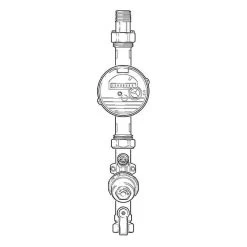 Altecnic Apartment Control Assembly & Class D Cold Water Meter