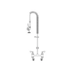 Aquajet Lever Handle Pre Rinse Spray - 680mm -Plumbing Supply Store aquajet lever handle pre rinse spray 680mm 22001 2 min 22001 L 1