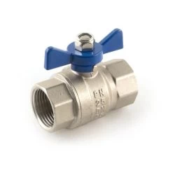 Ball Valve - 1" BSP PF Blue Butterfly Handle