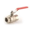 Ball Valve - 1" BSP PF Red Lever Handle -Plumbing Supply Store ball valve 1 bsp p f x f red lever handle 8117 p 1