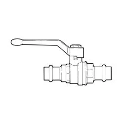 Ball Valve - 54mm Press-fit, Lever Handle -Plumbing Supply Store ball valve 54 mm press fit lever handle 23868 8 min 23868 L 1