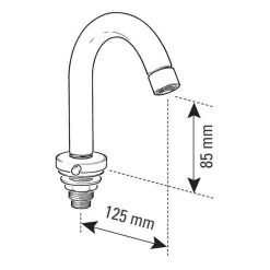 Basin Mounted Spout For Tamper Free Requirements 7 Basin Mounted Spout For Tamper Free Requirements -Plumbing Supply Store basin mounted spout min 16733 L 1