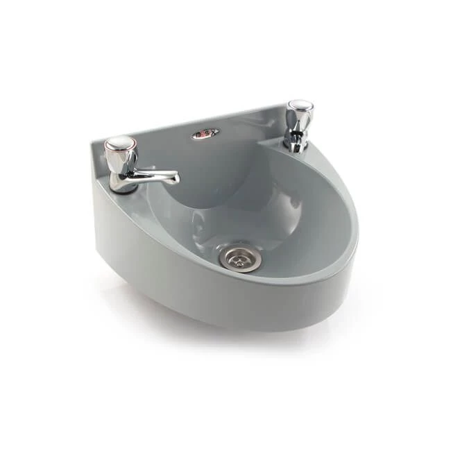 Basin With Domehead Tap - Grey 3 Basin With Domehead Tap - Grey