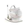 Basin With 'Hands Free' Spout & Knee Operated Valve -Plumbing Supply Store basin with hands free spout and knee operated valve white min 19852 P 1
