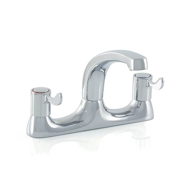 Emilia Quarter Turn Lever Handle Sink Mixer Tap 3 Emilia Quarter Turn Lever Handle Sink Mixer Tap