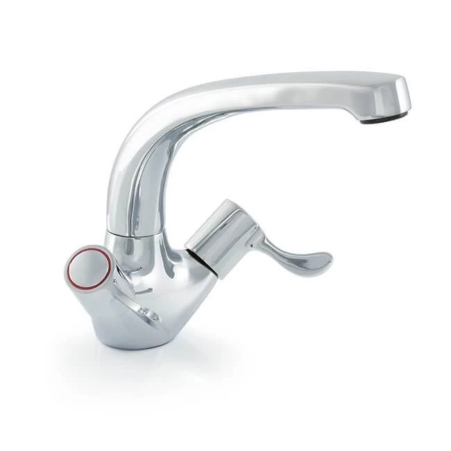 Emilia Quarter Turn Lever Head Mono Sink Mixer Tap 3 Emilia Quarter Turn Lever Head Mono Sink Mixer Tap