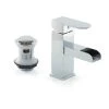 Cleopatra Waterfall Mono Basin Mixer & Clicker Waste -Plumbing Supply Store cleopatra waterfall mono basin mixer clicker waste 24300 24300 P 1