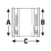 Drain Coupling - 100 To 115mm X 100 To 115mm X 103mm -Plumbing Supply Store drain coupling a 100 115 mm b 100 115 mm c 110 mm polypipe 7 min 11230 L 1