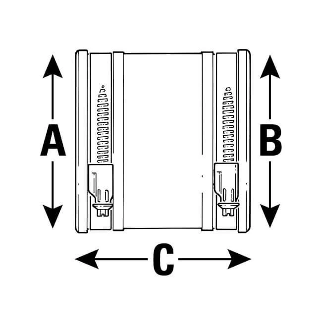 Drain Coupling - 100 To 115mm X 100 To 115mm X 103mm 3 Drain Coupling - 100 To 115mm X 100 To 115mm X 103mm