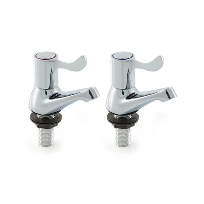 Emilia Quarter Turn Lever Head Bath Taps, Pair 4 Emilia Quarter Turn Lever Head Bath Taps, Pair - Image 2