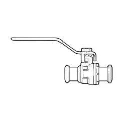 Full Bore Ball Valve - 54mm Press-fit, Lever Handle -Plumbing Supply Store full bore ball valve 54mm press fit lever handle 25359 25359 l 1