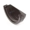 Half Round Gutter Stop End External - 150 Mm - Black -Plumbing Supply Store half round gutter stop end external 150 mm black min 12287 P 1
