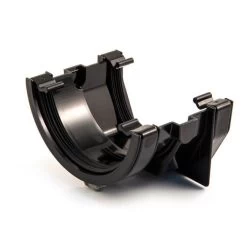 Half Round To Square Adaptor - Black