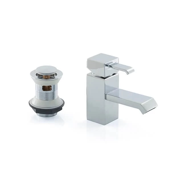 Helena Mono Basin Mixer Tap & Clicker Waste 3 Helena Mono Basin Mixer Tap & Clicker Waste