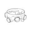 Inspection Chamber Base 220 Mm - With 3 Blanking Plugs 1 Inspection Chamber Base 220 Mm - With 3 Blanking Plugs -Plumbing Supply Store inspection chamber base 220 mm with 3 blanking plugs polypipe min 13429 L 1