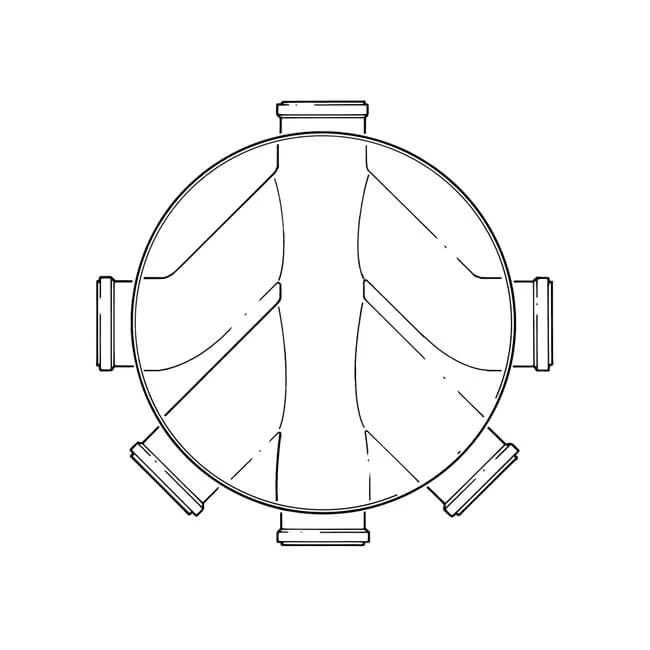 Inspection Chamber Base 220 Mm - With 3 Blanking Plugs 5 Inspection Chamber Base 220 Mm - With 3 Blanking Plugs - Image 3