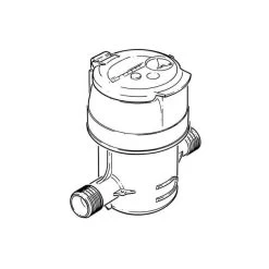 Itron Aquadis+ Cold Water Meter - 25mm, 1" BSP -Plumbing Supply Store itron aquadis cold water meter 25mm 18399 2 min 18399 L 1