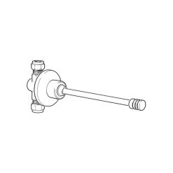 Knee Operated Tap, Concealed Valve - Chrome -Plumbing Supply Store knee operated tap concealed min 16730 L 1