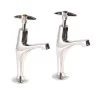 Modern Cross Head High Neck Sink Taps, Pair - 1/2" 2 Modern Cross Head High Neck Sink Taps, Pair - 1/2" -Plumbing Supply Store modern cross head 1 2in high neck sink tap per pair 19418 p 1 1