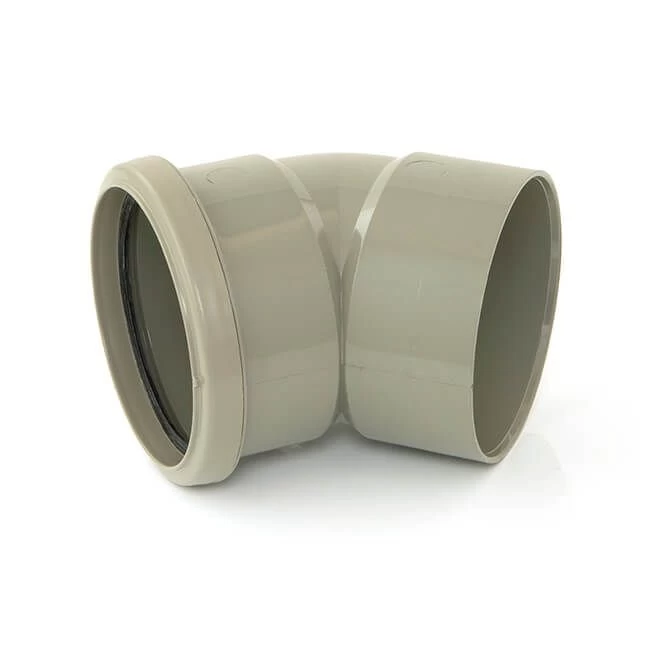Offset Bend Top, Ring Seal X Solvent Weld - 135° X 110mm Olive Grey 5 Offset Bend Top, Ring Seal X Solvent Weld - 135° X 110mm Olive Grey - Image 3