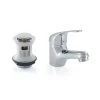 Ophelia Monobloc Basin Mixer Tap With Clicker Waste -Plumbing Supply Store ophelia monobloc basin mixer with clicker waste 24258 24258 P 1