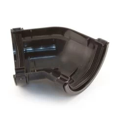 Half Round Gutter 135° Angle Bracket - 112 Mm - Black -Plumbing Supply Store polypipe half round gutter 135 angle half round corner br min 12281 P 1
