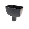 Half Round Gutter Standard Hopper Head - Black -Plumbing Supply Store polypipe half round gutter standard hopper head black min 12340 P 1